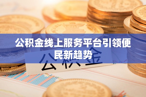 卑南公积金线上服务平台引领便民新趋势