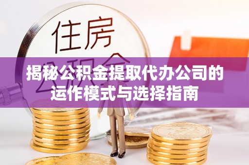 卑南揭秘公积金提取代办公司的运作模式与选择指南