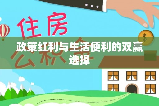 卑南政策红利与生活便利的双赢选择