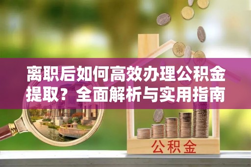 卑南离职后如何高效办理公积金提取？全面解析与实用指南