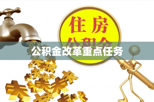卑南公积金改革重点任务