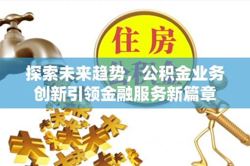 卑南探索未来趋势，公积金业务创新引领金融服务新篇章