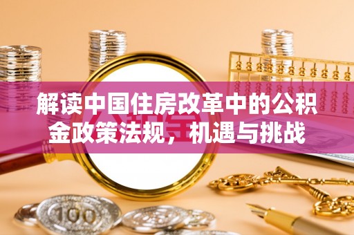 卑南解读中国住房改革中的公积金政策法规，机遇与挑战