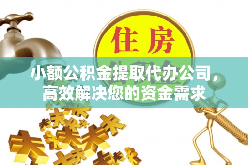 卑南小额公积金提取代办公司，高效解决您的资金需求