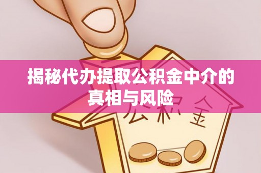卑南揭秘代办提取公积金中介的真相与风险