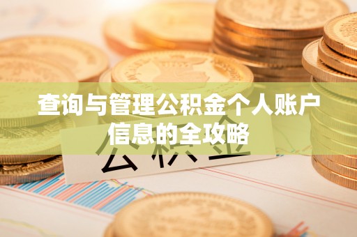 卑南查询与管理公积金个人账户信息的全攻略