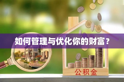 卑南如何管理与优化你的财富？