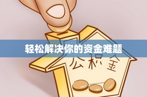 卑南轻松解决你的资金难题