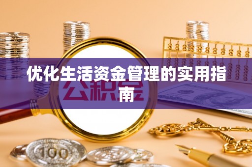 卑南优化生活资金管理的实用指南