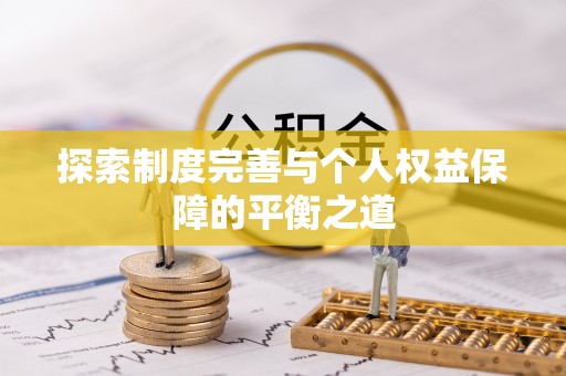 卑南探索制度完善与个人权益保障的平衡之道