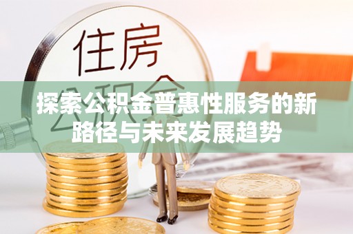 卑南探索公积金普惠性服务的新路径与未来发展趋势