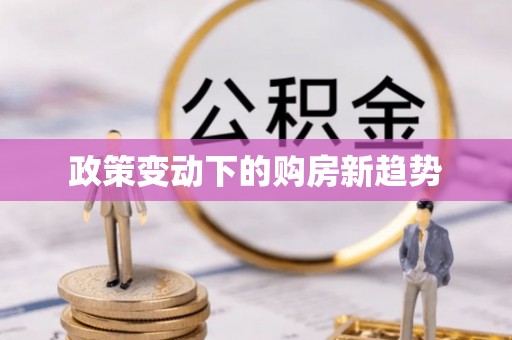 卑南政策变动下的购房新趋势