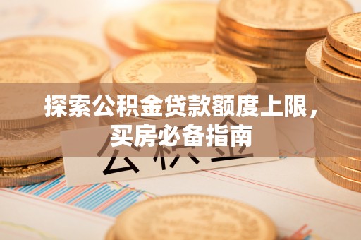卑南探索公积金贷款额度上限，买房必备指南