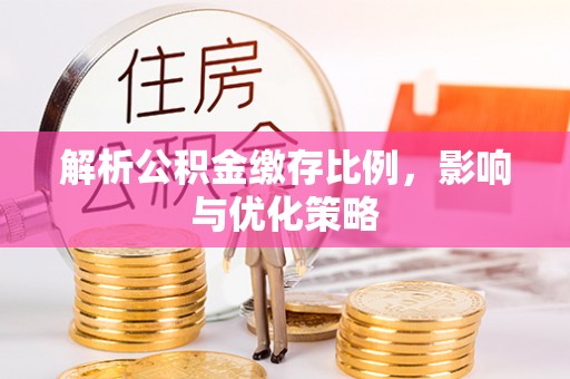 卑南解析公积金缴存比例，影响与优化策略
