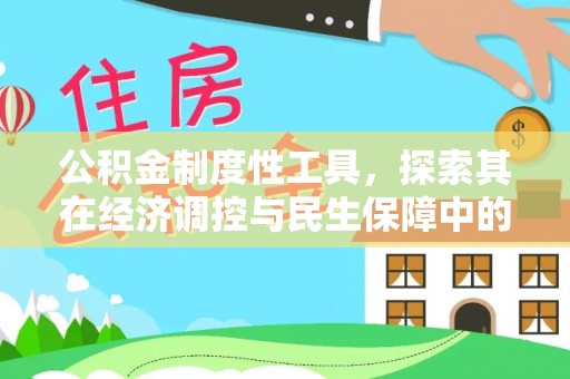 卑南公积金制度性工具，探索其在经济调控与民生保障中的重要作用