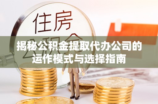 卑南揭秘公积金提取代办公司的运作模式与选择指南