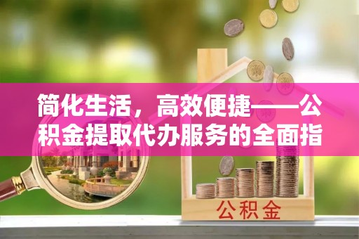 卑南简化生活，高效便捷——公积金提取代办服务的全面指南